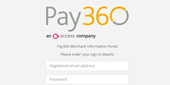 Pay360 Login Page